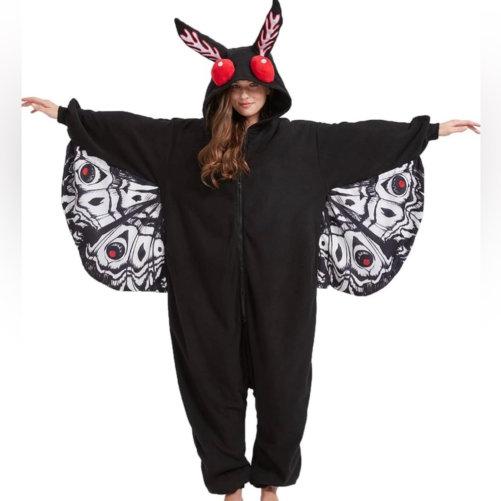 Black Mothman Onesie NWT
